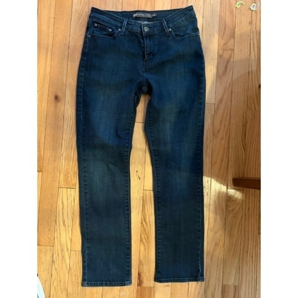 Levis Demi Curve Slim Leg Jeans Dark Wash Classic Rise Size 8 29 S/C T25-6